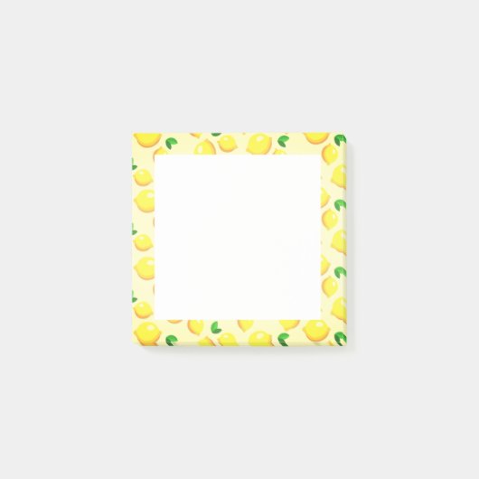 Gele citroenen omkaderde plakbriefjes post-it® notes (Voorkant)