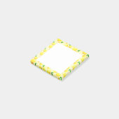 Gele citroenen omkaderde plakbriefjes post-it® notes (Schuin)
