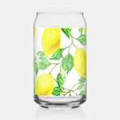 Gele citroenen op wijnstok blikvorm glas (Links)