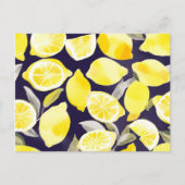  gele citroenen | Schattigee Waterverf Briefkaart (Voorkant)