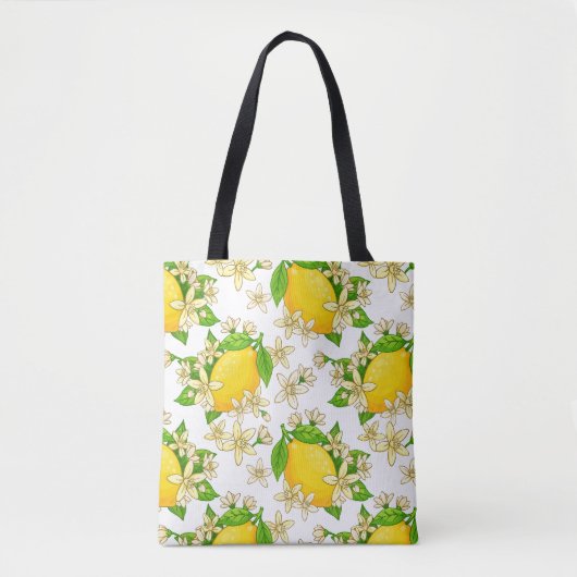gele citroenen tote bag (Voorkant)