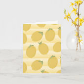 Gele Citroenen Zomer Fruit Helder Verjaardagsfeest Kaart (Gele Bloem)