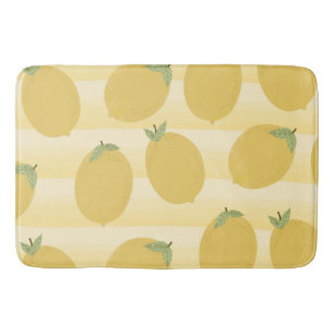 Gele citroenen zomer fruit waterverf leuk helder badmat