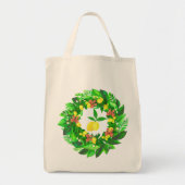 Gele citroenkrans tote bag (Voorkant)