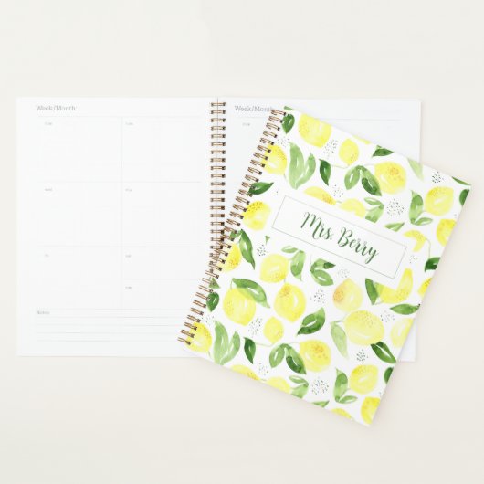 Gele Citrus Lemon Planner (Display)