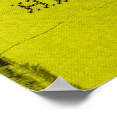 Gele Cloth Black Thread Fitness geloven Poster (Hoek)