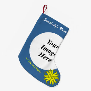 Gele Clover Ribbon-Sjabloon door Kenneth Yoncich Kleine Kerstsok