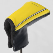 Gele Club Golfheadcover (3/4 voorkant)