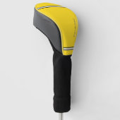 Gele Club Golfheadcover (Schuin)