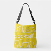 Gele cocktailparty crossbody tas (Voorkant)