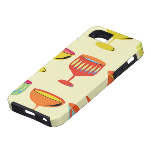 Gele cocktailtijd Case-Mate iPhone case (Onderkant)