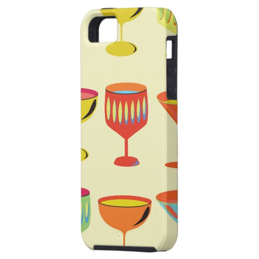 Gele cocktailtijd Case-Mate iPhone case (Achterkant Links)