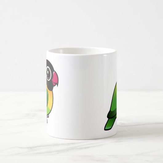 Gele-collarode Lovebird Magische Mok (Center)