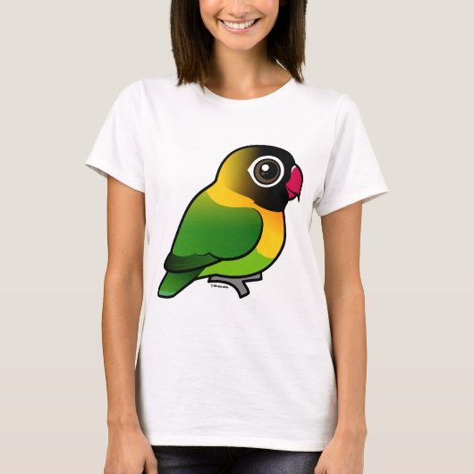 Gele-collarode Lovebird T-shirt (Voorkant)