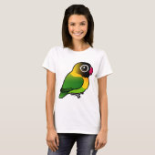 Gele-collarode Lovebird T-shirt (Voorkant volledig)