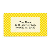 Gele combinatiecontrolelijst van ShirleyTaylor Etiket (Voorkant)