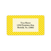 Gele combinatiecontrolelijst van ShirleyTaylor Etiket (Voorkant)