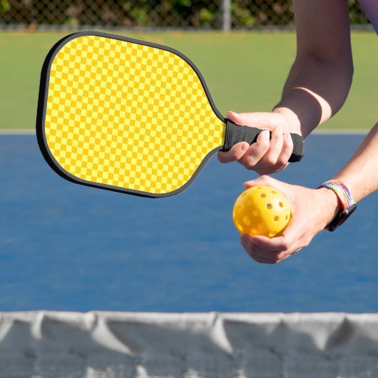 Gele combinatiecontrolelijst van ShirleyTaylor Pickleball Paddle (Insitu)