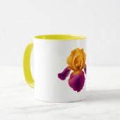 Gele Combo Mok - Iris Bloem (Voorkant links)