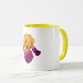 Gele Combo Mok - Iris Bloem (Voorkant rechts)
