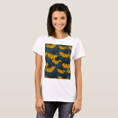 Gele conceflowers t-shirt (Voorkant volledig)