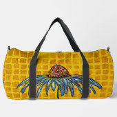 Gele Coneflower Duffle Bag Plunjezak (Voorkant)