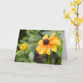 gele coneflower noot kaart (Gele Bloem)