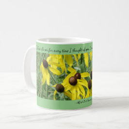 Gele Coneflowers Gedachten aan Jou Koffiemok