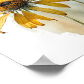 Gele Coneflowers Kunstprint Poster (Hoek)