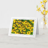 Gele coneflowers wenskaart kaart (Gele Bloem)