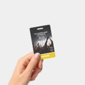 Gele conferentie van de spreker van de QR-code van Badge (Handheld)