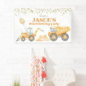 Gele constructietranspanner Birthday Large Banner (Insitu)