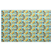 Gele constructievoertuigen stof (Fat Quarter)