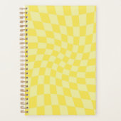 Gele controles van de terugkeerde Gele Checkerboar Planner (Voorkant)