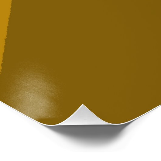 Gele  converteerbare auto, Poster (Hoek)