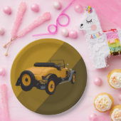 Gele  Converteerbare Auto's, Borden van papier Papieren Bordje (Feest)