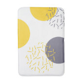 Gele, coole, moderne, trendmatige geometrische kun badmat (Voorkant Verticaal)