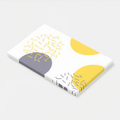 Gele, coole, moderne, trendmatige geometrische kun post-it® notes (Schuin)