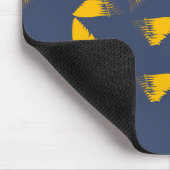 Gele, coole, unieke driehoeken met trendy muismat (Hoek)