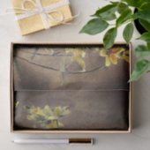 Gele Coreopsis Waterverf Schilderen Bruin Tissuepapier (Geschenk)