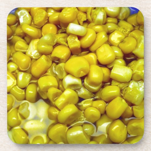 Gele corn bier onderzetter (Voorkant)