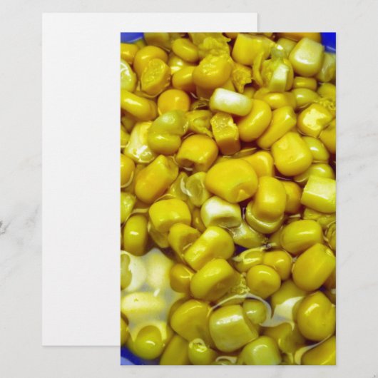 Gele corn briefpapier (Voorkant / Achterkant)