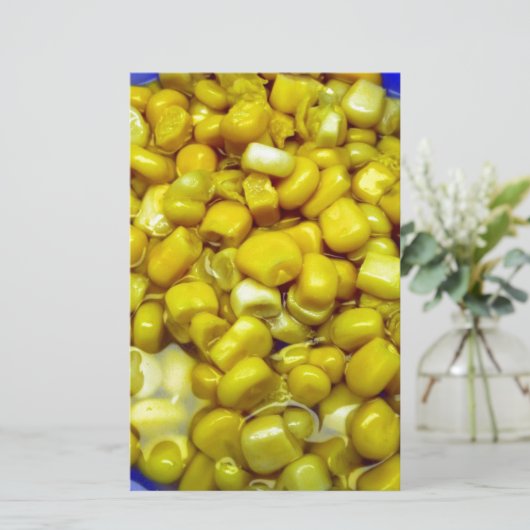 Gele corn briefpapier (Staand voorkant)