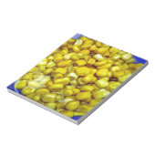 Gele corn notitieblok (Linkerzijde)