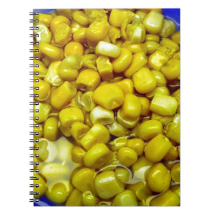 Gele corn notitieboek
