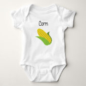 Gele corn op de krab romper (Voorkant)