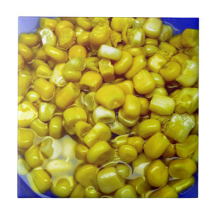 Gele corn tegeltje