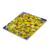Gele corn tegeltje (Zijkant)