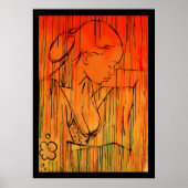 Gele Creole Rain Poster (Voorkant)