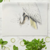Gele Crested Cockattoo Kitchen Towel Theedoek (Gevouwen)